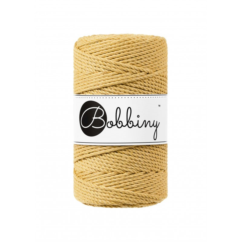 Bobbiny Makramee Garn 3mm 3ply Honey 100m - MAHINA