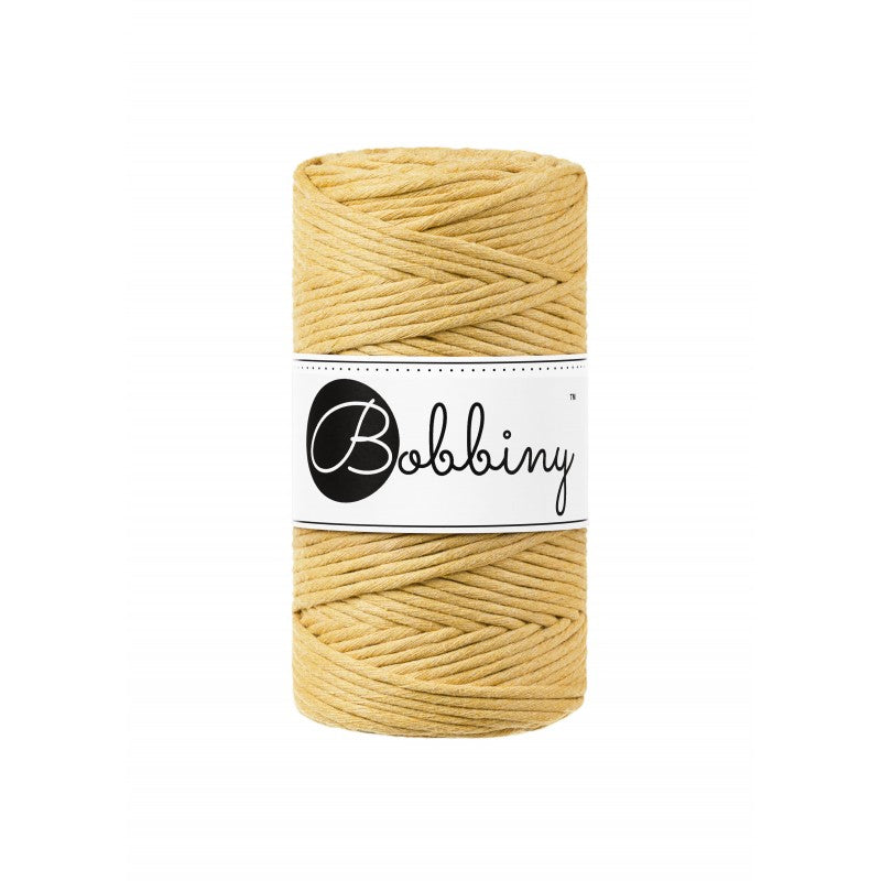 Bobbiny Makramee Garn 3mm gezwirnt Honey 100m - mahina