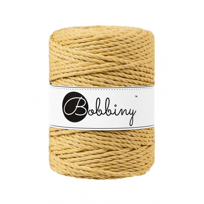 Bobbiny Makramee Garn 5mm 3ply Honey 100m - MAHINA