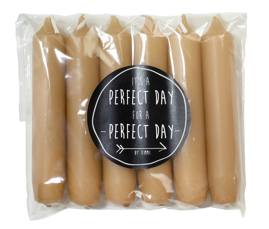 Kerze "Cadeau" 2,1x12cm 6 Stück 15 Farben - mahina