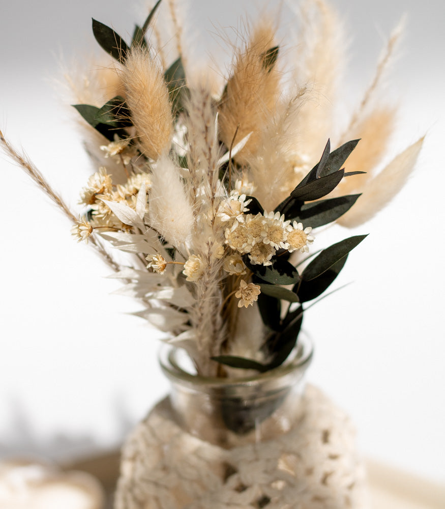 Handgemachte Makramee Vase/Windlicht in klein - Interior > Dekoration > Makramee von mahina