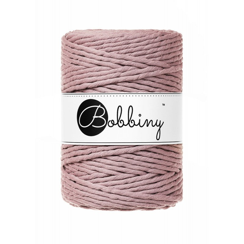 Bobbiny Makramee Garn 5mm gezwirnt Mauve 100m - mahina