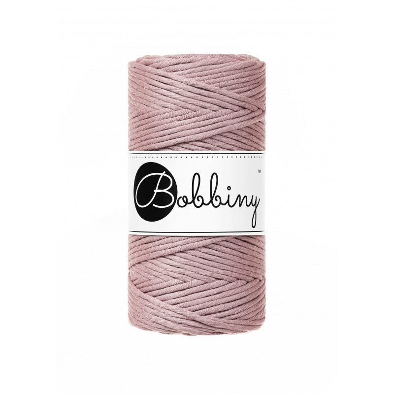 Bobbiny Makramee Garn 3mm gezwirnt Mauve 100m - mahina