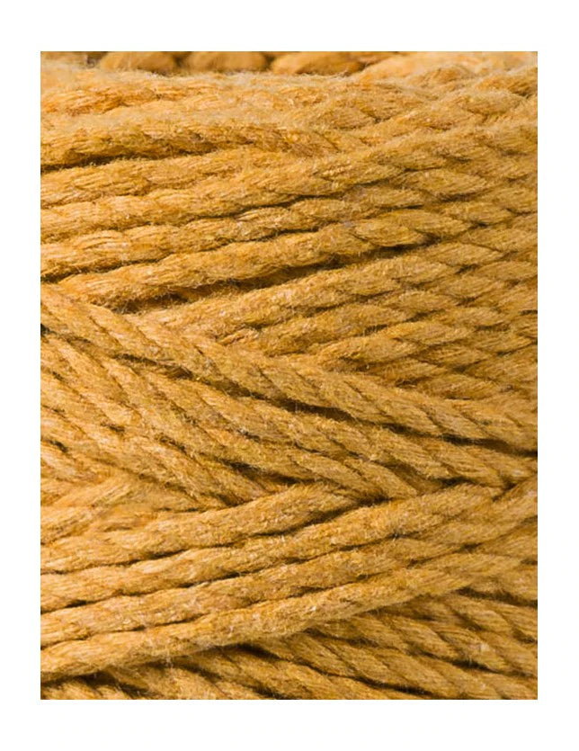 Bobbiny Makramee Garn 1,5mm 3ply Mustard 100m - MAHINA