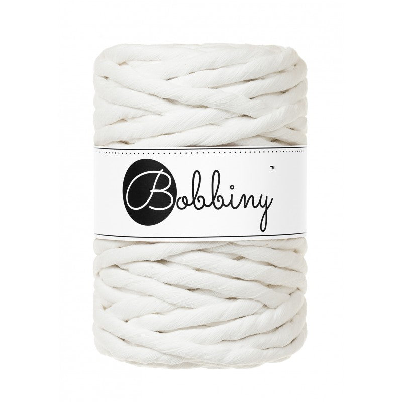 Bobbiny Makramee Garn 9mm gezwirnt Off White 30m - mahina