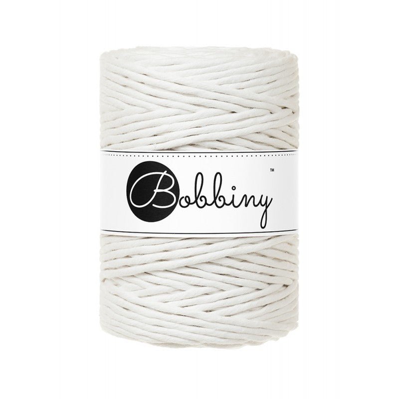 Bobbiny Makramee Garn 5mm gezwirnt Off White 100m - mahina