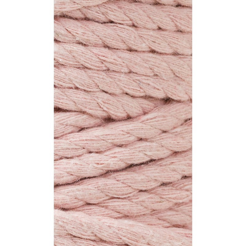 Bobbiny Makramee Garn 5mm 3ply Pastel Pink 100m - MAHINA