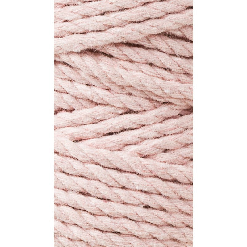 Bobbiny Makramee Garn 3mm 3ply Pastel Pink 100m - MAHINA