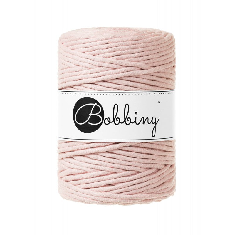 Bobbiny Makramee Garn 5mm gezwirnt Pastel Pink 100m - mahina