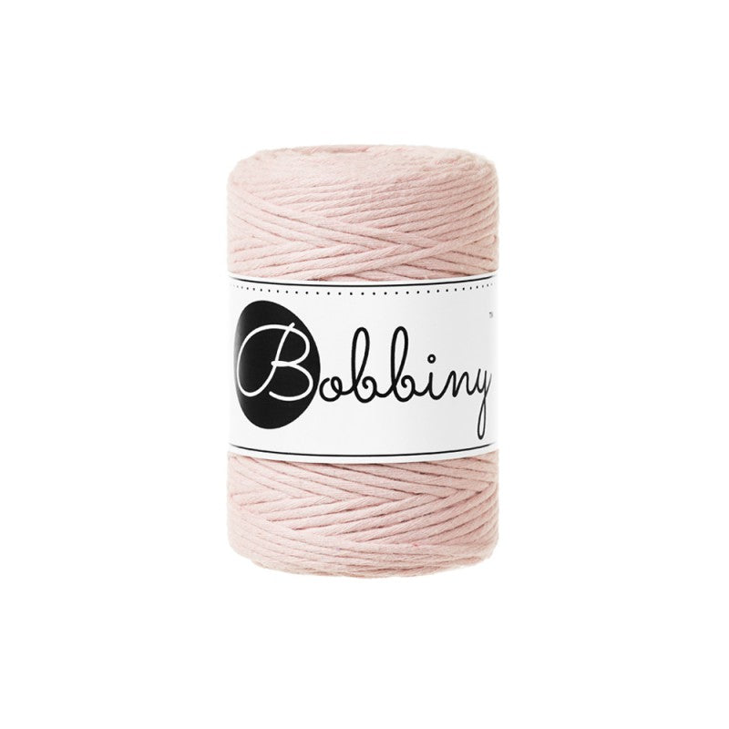 Bobbiny Makramee Garn 1,5mm gezwirnt Pastel Pink 100m - MAHINA