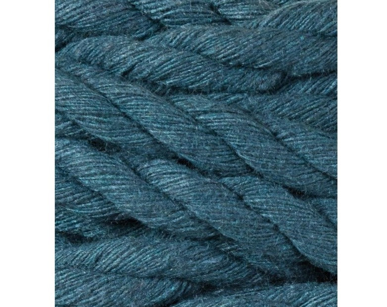 Bobbiny Makramee Garn 9mm 3ply Peacock Blue 30m - MAHINA