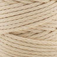 MAHINA Garn 4mm geflochten Vanille 100m - Garne > Baumwollgarne > Pferdeseile > Geflochten > 4mm > 100m von mahina