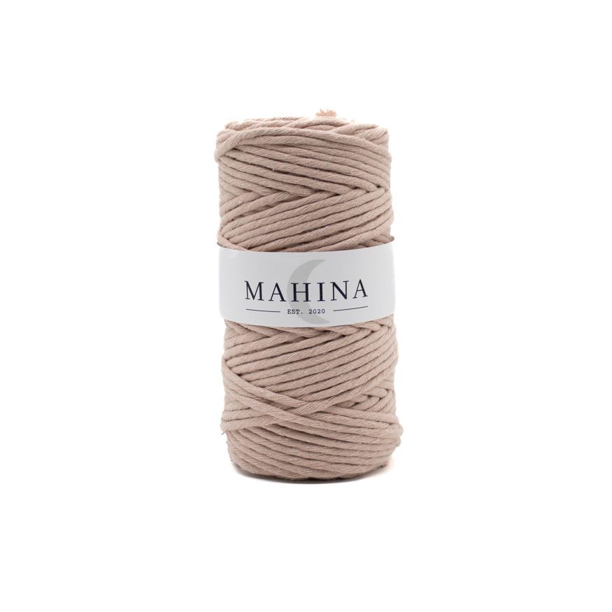 MAHINA Garn 4mm gezwirnt Nude 100m - Garne > Baumwollgarne > Pferdeseile > Gezwirnt > 4mm > 100m von mahina