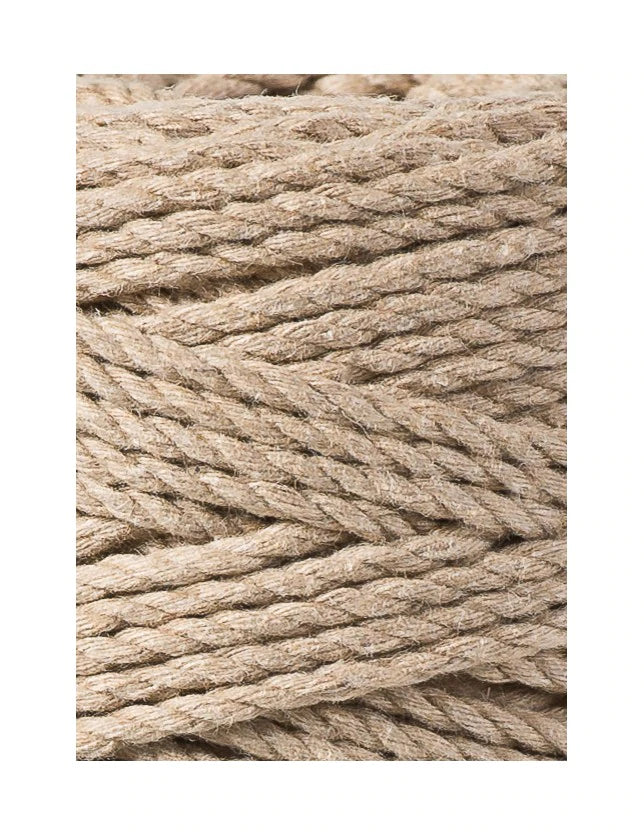 Bobbiny Makramee Garn 1,5mm 3ply Sand 100m - mahina
