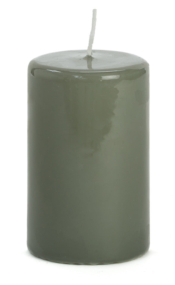 Kerze "Glasiert" in verschiedenen Farben/Größen - mahina