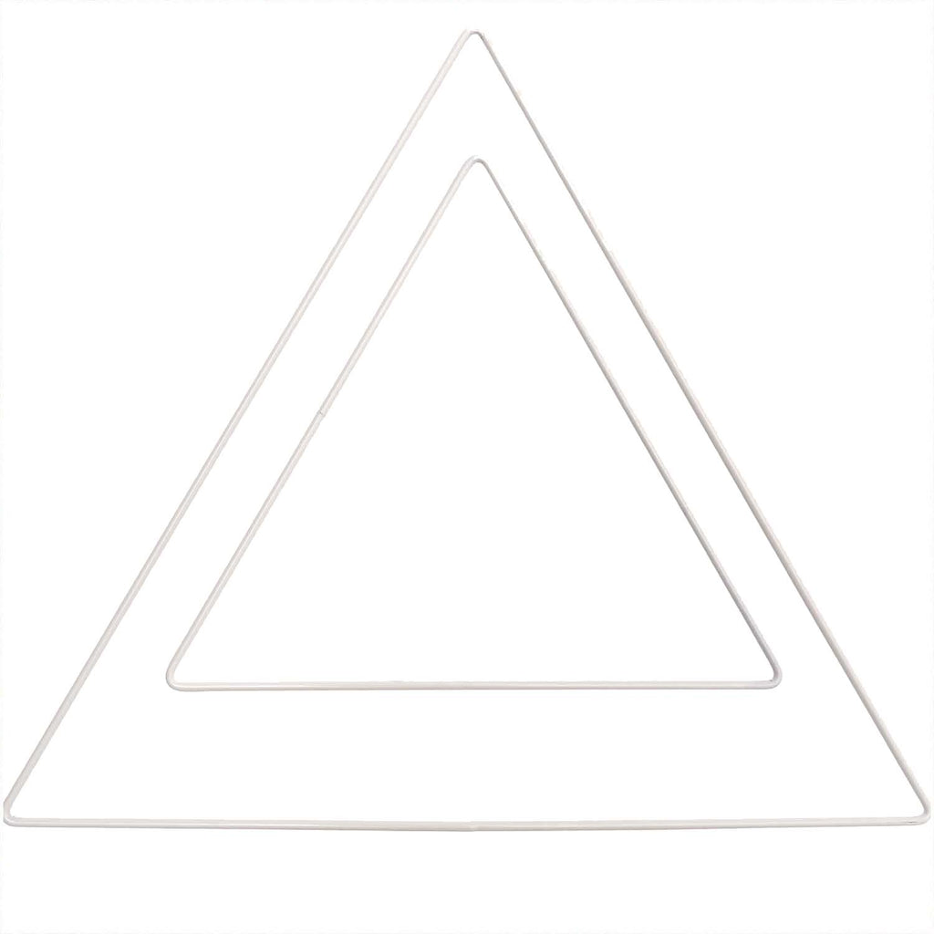 Metallring "Dreieck" in weiß, verschiedene Größen - MAHINA