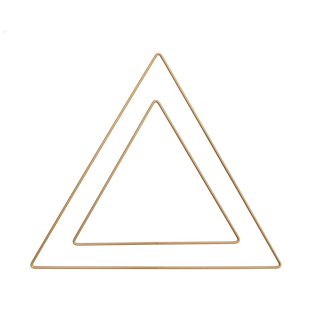 Metallring "Dreieck" in gold, verschiedene Größen - MAHINA