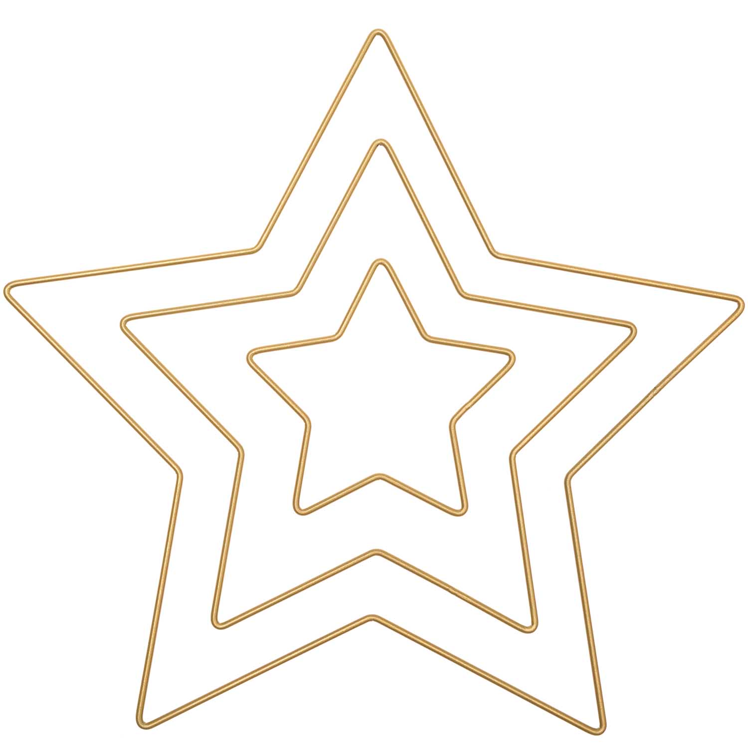 Metallring "Stern" gold 3 Größen - mahina