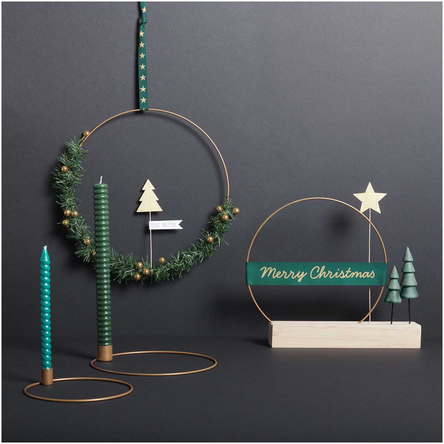 Picker "Tannenbaum" gefüllt 27x5cm in gold - mahina
