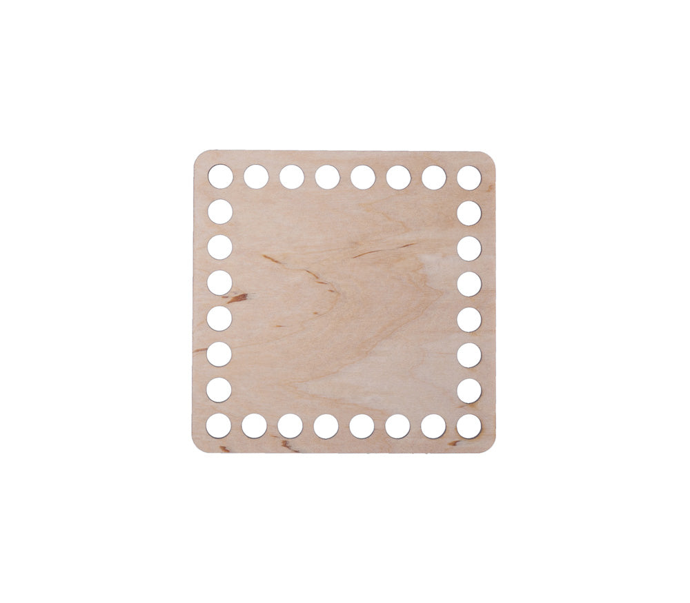 Häkelboden "Quadrat" Birkenholz 9 Größen - Bastelbedarf -> Häkeln und Stricken -> Häkelboden von mahina