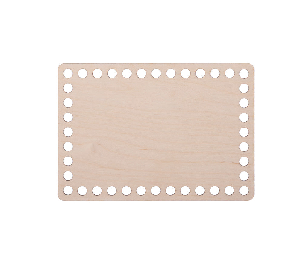 Häkelboden "Rechteck kurz" Birkenholz 7 Größen - Bastelbedarf -> Häkeln und Stricken -> Häkelboden von mahina