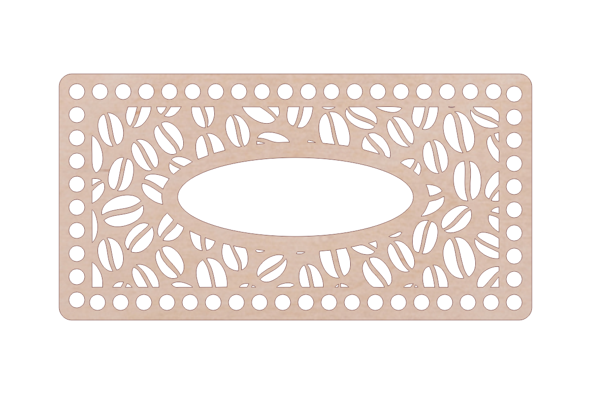 Holzdeckel für Taschentuch-Box zum Häkeln mit Muster, verschiedene Sorten - Bastelbedarf -> Häkeln und Stricken -> Häkeldeckel von mahina